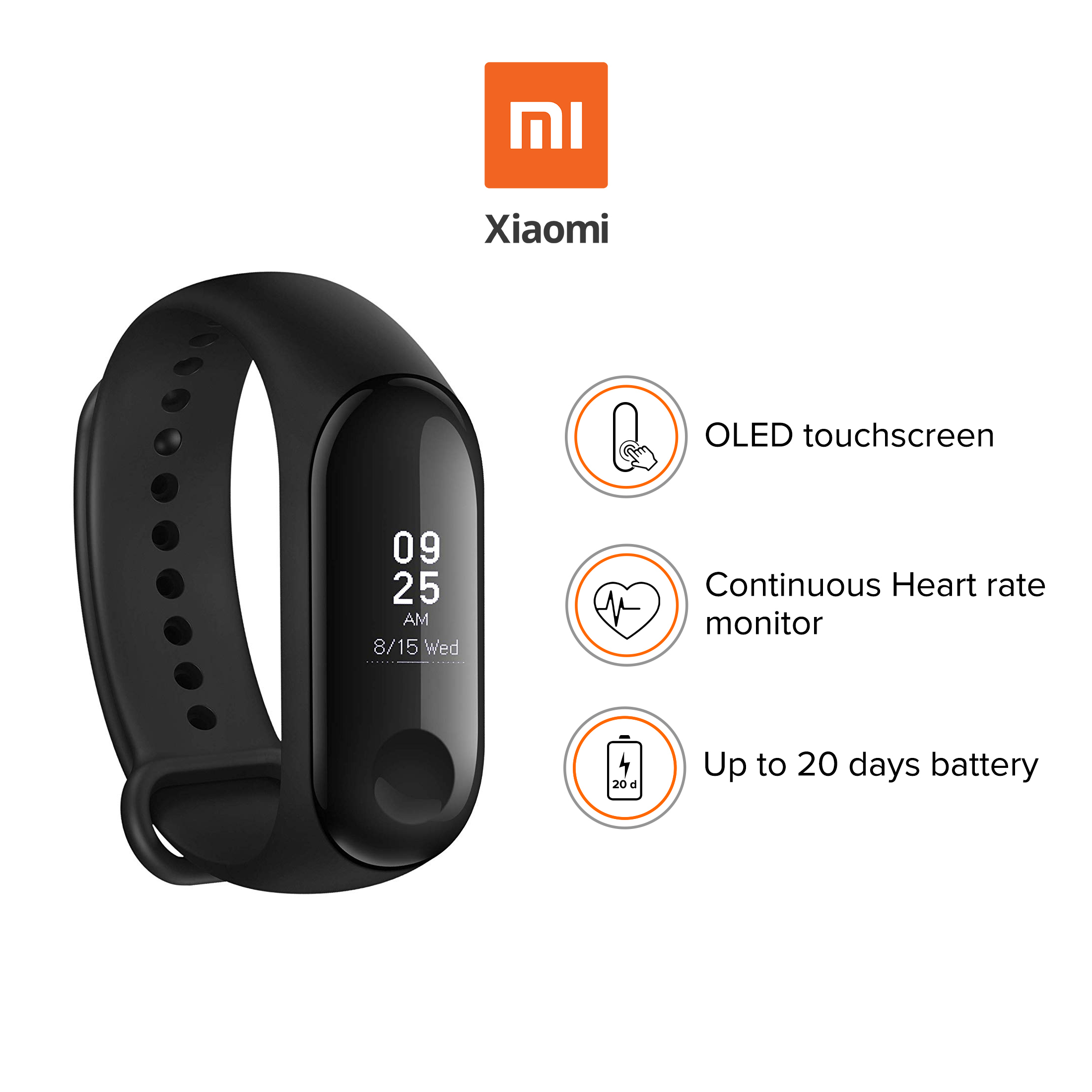 charging time of mi band 3
